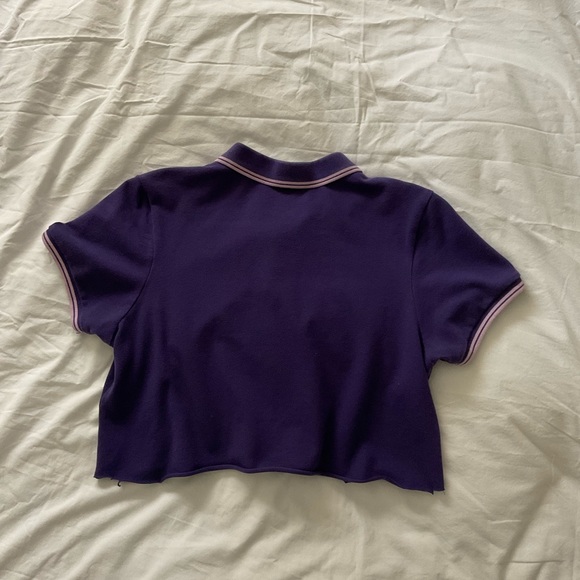 Cropped Collared Tee - Picture 3 of 3